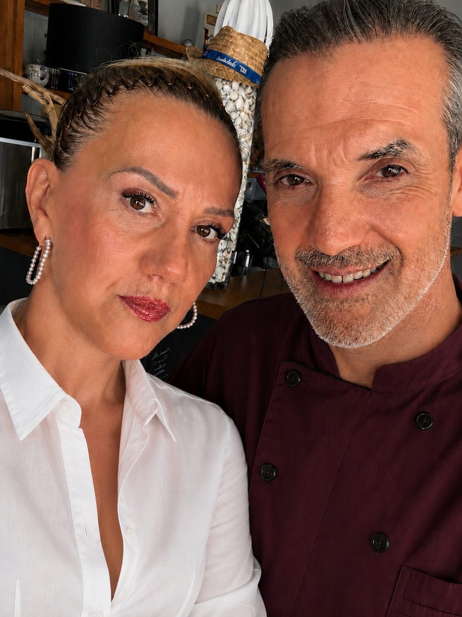 Christine et Olivier, gérants du restaurant Saveurs du Brusc